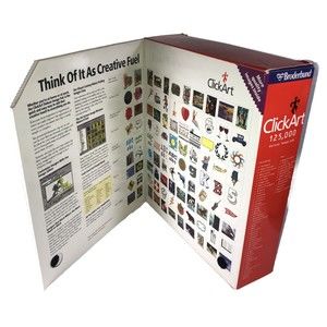Click Art 125,000 Print Shop Deluxe Images Pak, 2 Users Catalog Guides ,…